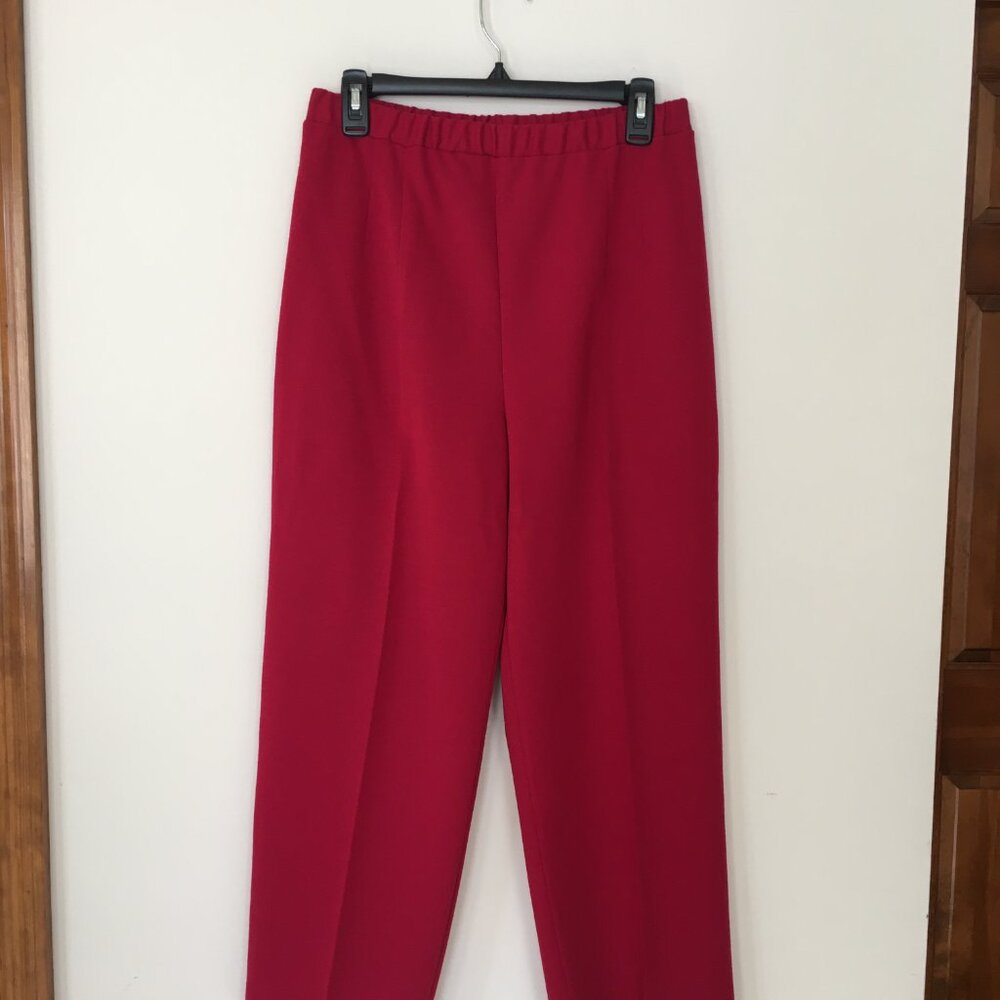 Red Knit Slacks Sz. 16 Alfred Dunner